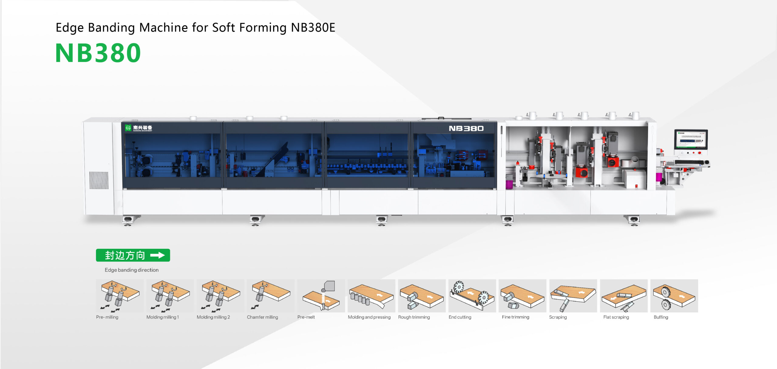 NB380 - Multi-Purpose Soft-Forming Edge Bander